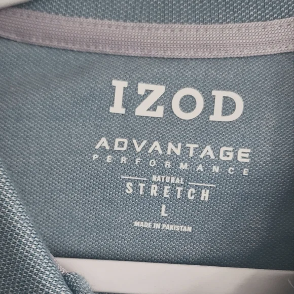 Izod Men's Advantage Performance Stretch Short Sleeve Polo Shirt Size L NWT - Picture 5 of 9
